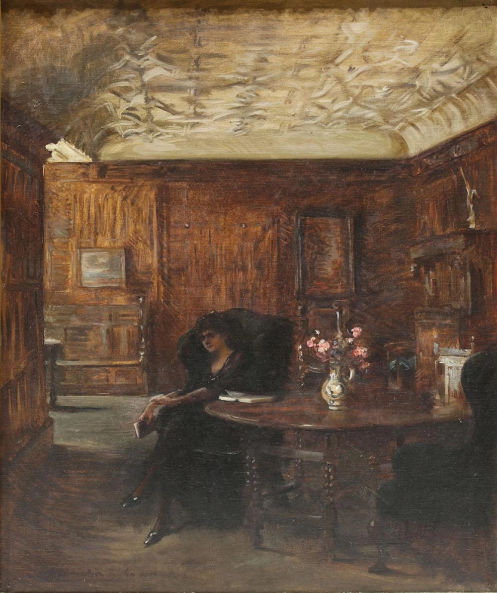 Donna in salotto, 1917
